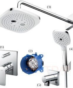 Bộ vòi hoa sen âm tường TOTO TBG04304BA TBW02004A TBW02006V 2 đường nước