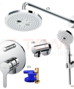 Bộ vòi hoa sen TOTO TBS01304B TBW01004A TBW01010A âm tường nóng lạnh