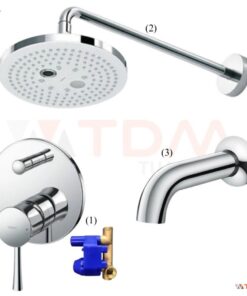 Bộ vòi hoa sen TOTO TBS02304B/TBW01004A/TBS02001B âm tường xả chậu
