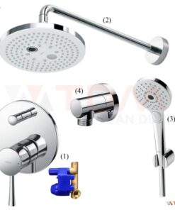 Bộ vòi hoa sen TOTO TBS02304B/TBW01004A/TBW01010A âm tường nóng lạnh