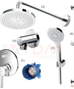 Bộ vòi hoa sen TOTO TBW01003A TBG11304VA TBW01008V TBW01015B TBW01014B âm tường 2 đường nước