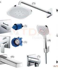 Bộ vòi hoa sen TOTO TBW02003A TBG01304B TBW02005V TBW01015B TBV02103B TBG10001B TBV02103B âm tường