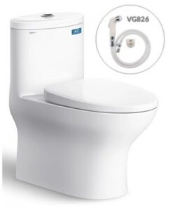 Bồn cầu Viglacera V37S nắp V37 + VG826 - Xí bệt bàn cầu vệ sinh 1 khối