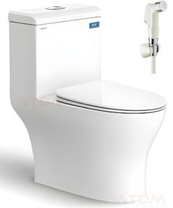 Bồn cầu Viglacera V45M xả xoáy + VG826 xí bệt bàn cầu vệ sinh 1 khối