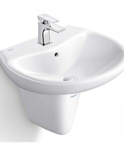 Chậu rửa mặt lavabo Viglacera VI5 treo tường chân ngắn