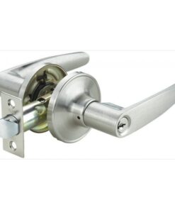 Khóa tròn tay gạt Yale VL5342 US15 màu bạc cửa phòng vệ sinh
