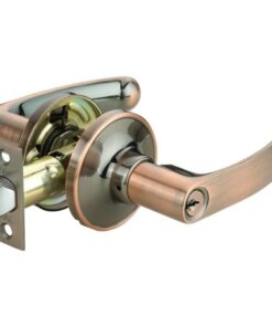 Khóa tròn tay gạt Yale VL5367 US11 màu đồng đỏ cửa chính