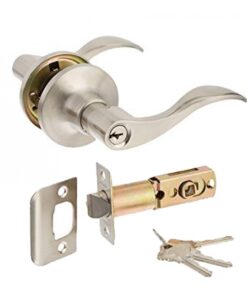 Khóa tròn tay gạt Yale VL6547 US15 Inox 304 màu bạc cửa phòng