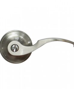 Khóa tròn tay gạt Yale VL6552 US15 màu bạc cửa phòng vệ sinh