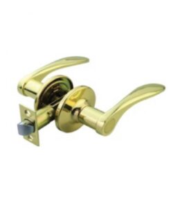 Khóa tròn tay gạt Yale VL8327 US3 màu vàng đồng cửa phòng
