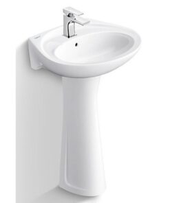 Chậu rửa mặt lavabo Viglacera VTL2/VI1T (BS401/BS501) chân dài