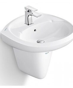 Chậu rửa mặt lavabo Viglacera VTL3/VI5 treo tường chân ngắn