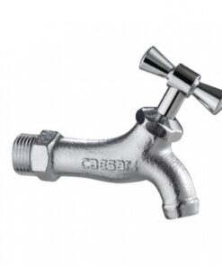 Vòi nước gắn tường Caesar W035-1 (Ø27) inox tay vặn