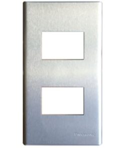 Mặt công tắc nhôm panasonic WEG6502-1 dòng wide dùng cho 2 thiết bị
