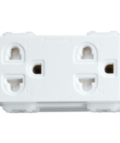 Ổ cắm đôi Panasonic WEV1582SW/WEV1582-7SW dòng Wide màu trắng
