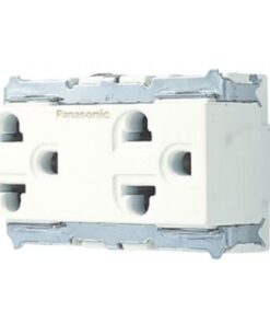 Ổ cắm đôi Panasonic WNG159237W dòng Full Color có dây nối đất